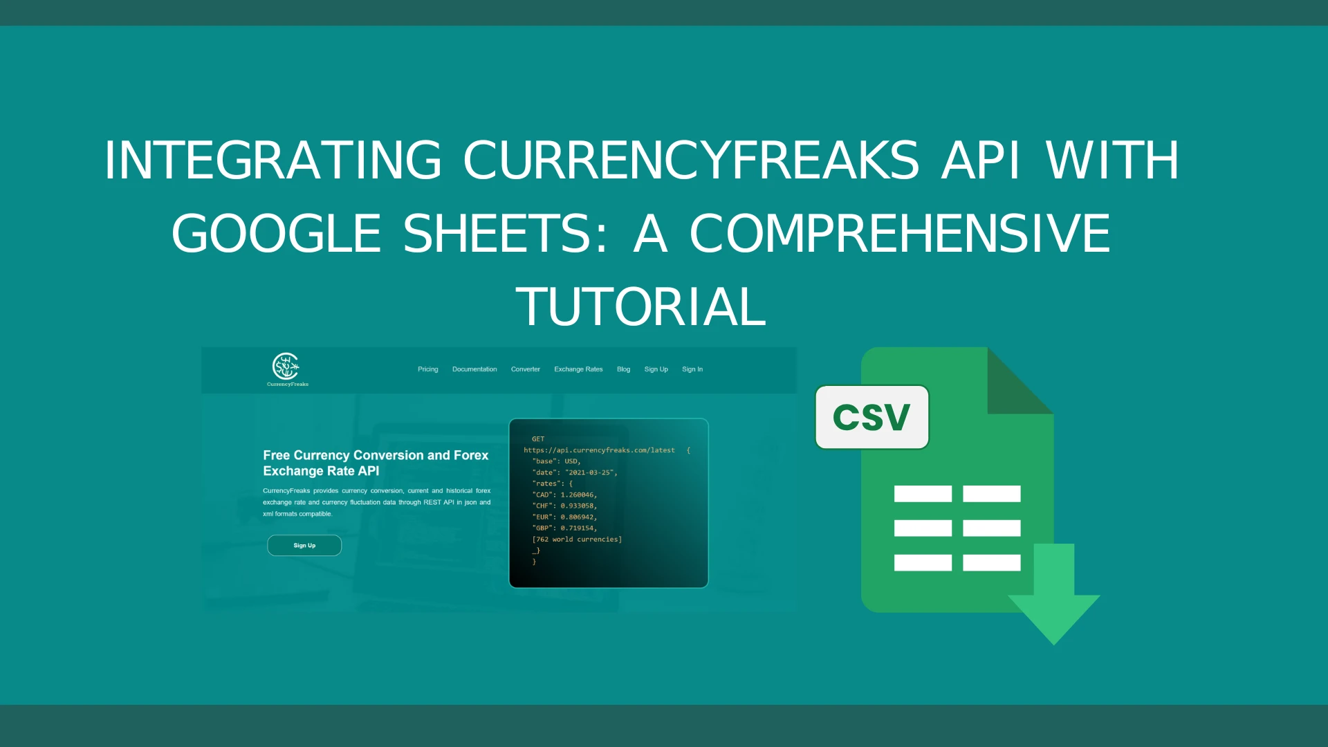 Integrating Currency API with Google Sheets