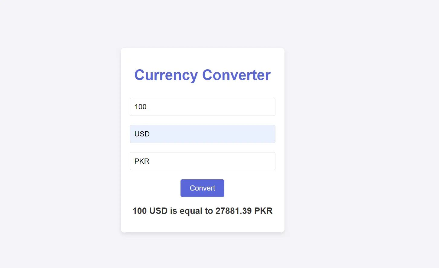 USD metals conversion to Pakistan currency