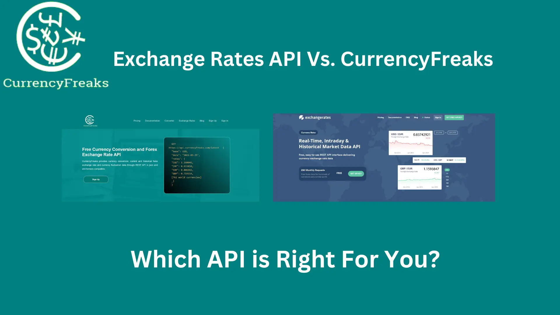 Exchange Rates API Vs. CurrencyFreaks | Which API is Right For You?